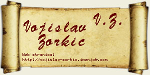Vojislav Zorkić vizit kartica